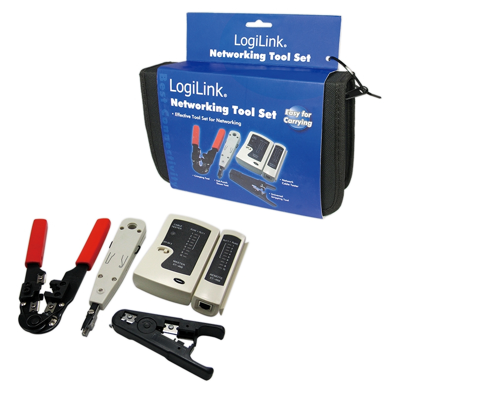 LogiLink WZ0012 Networking Tool Set with Bag - WZ0012