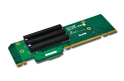 Carte colonne montante SuperMicro, 2HE, UIO vers 3x PCI-E x8, côté gauche, passive