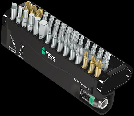 Wera 05056440001 - 29 pièce(s) - Hexagonal (métrique) - Phillips - Pozidriv - Torx Plus - PH 1,PH 2,PH 3 - PZ 1,PZ 2,PZ 3 - TX10,TX15,TX20,TX25,TX30, -6.85,
