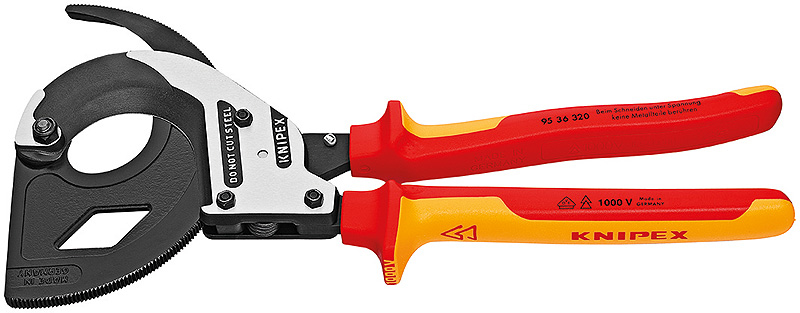 KNIPEX Coupe-câbles noir atramentisé
