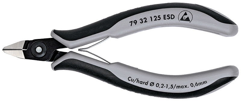 KNIPEX 79 32 125 Pince coupante latérale ESD - 12,5 cm - 61 g