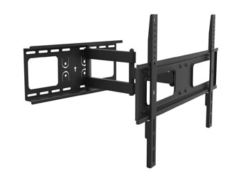 Support mural TV articulé Equip 37"-70" - 200 x 200 mm - 600 x 400 mm - -20 - 10° - -90 - 90° - Acier - Noir