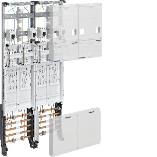 Hager complete panel 1050mm 2-field eHZ 4ZP ZK3EH24