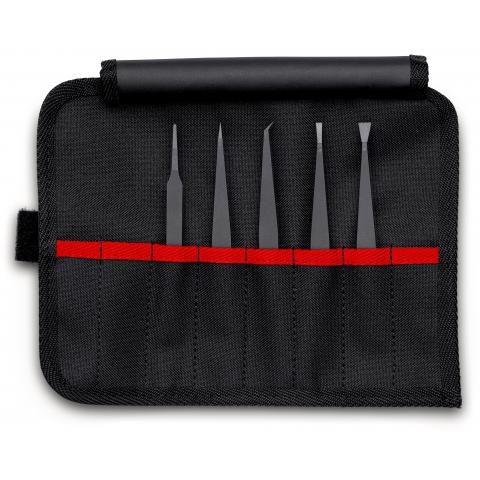 KNIPEX KN 92 00 05 ESD - Jeu de brucelles en plastique ESD 5 pièces