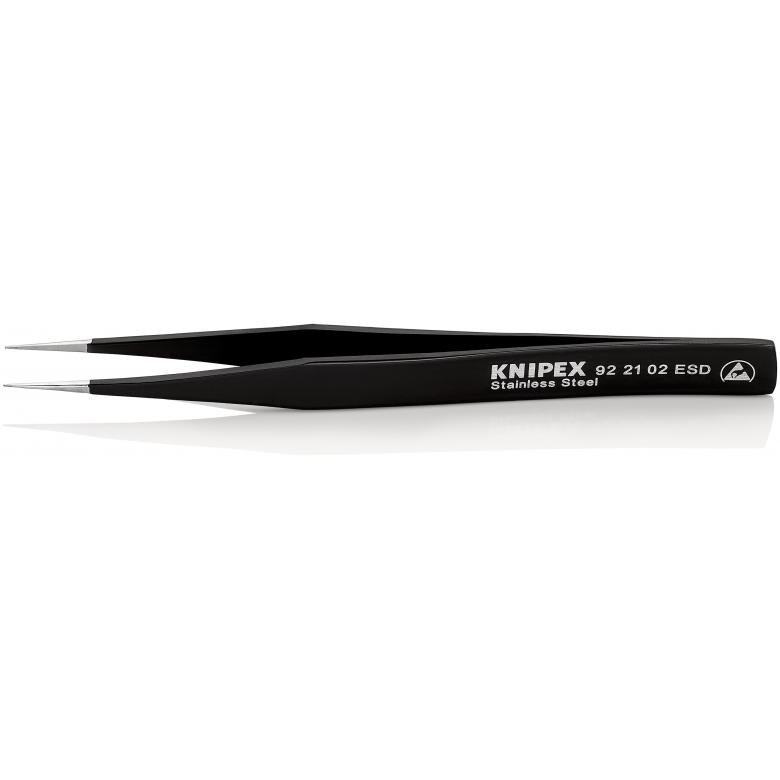 KNIPEX KN 92 21 02 Brucelles universelles ESD en acier inoxydable