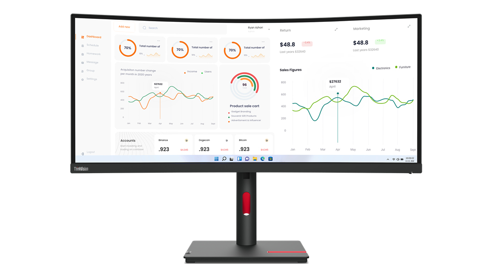 Lenovo ThinkVision T34w-30 - 63D4GAT1EU