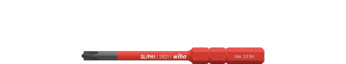Wiha 34587 PH1 screwdriver bit, 7.5 cm, 3.8 Nm, 8 g - 34587