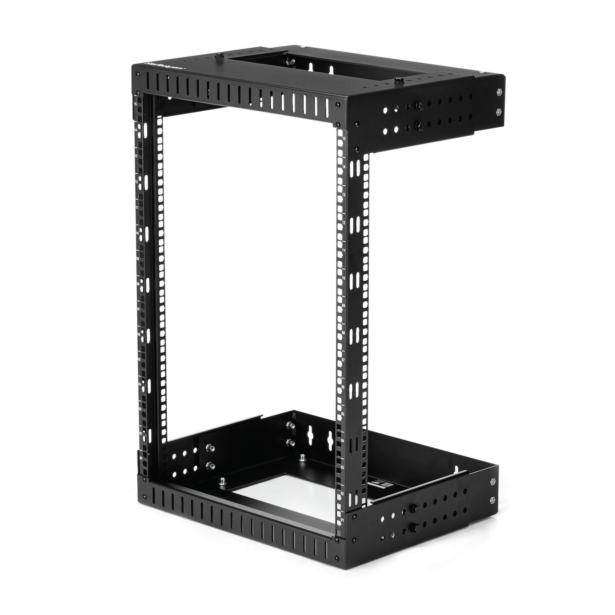 StarTech StarTechStarTech 15U Wallmount Server Rack - Adjustable Rails - 48.30cm (19") Wide - cabinet - suitable for wall mounting - Black - 15U - 50.8 cm (20") - RK15WALLOA