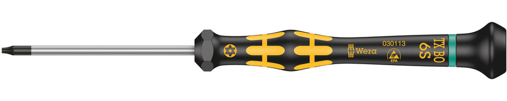 Wera 1567 ESD Kraftform Micro Torx screwdriver size T 6