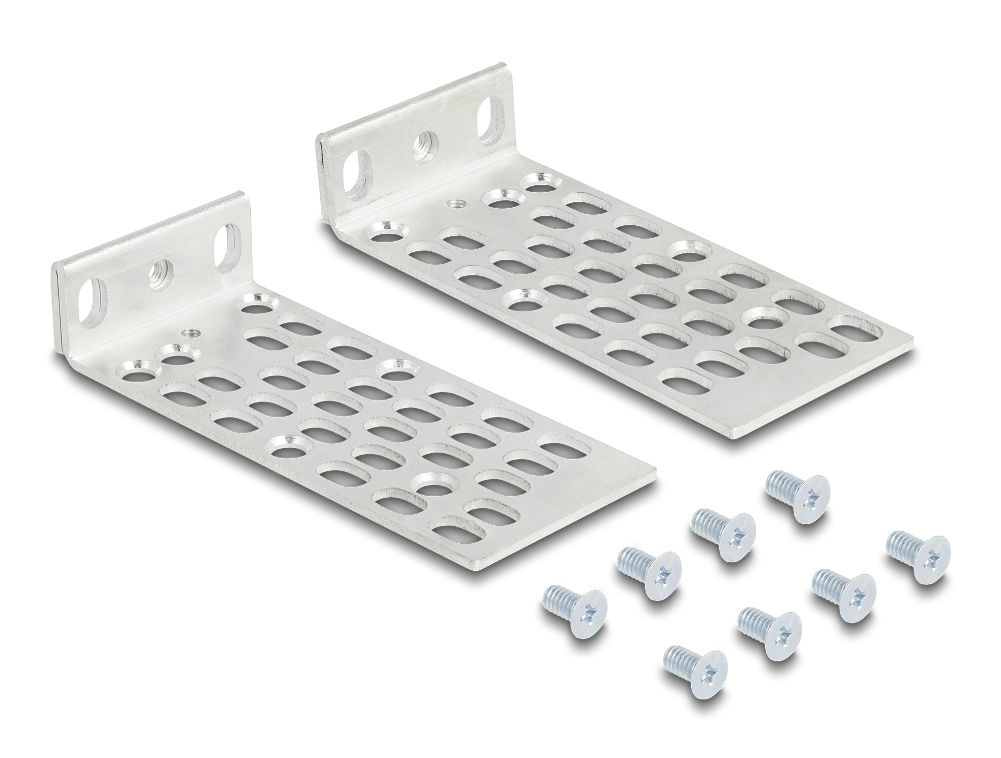 Delock 66236 - Mounting kit - Silver - Metal - 1U - China - 44 mm - 66236