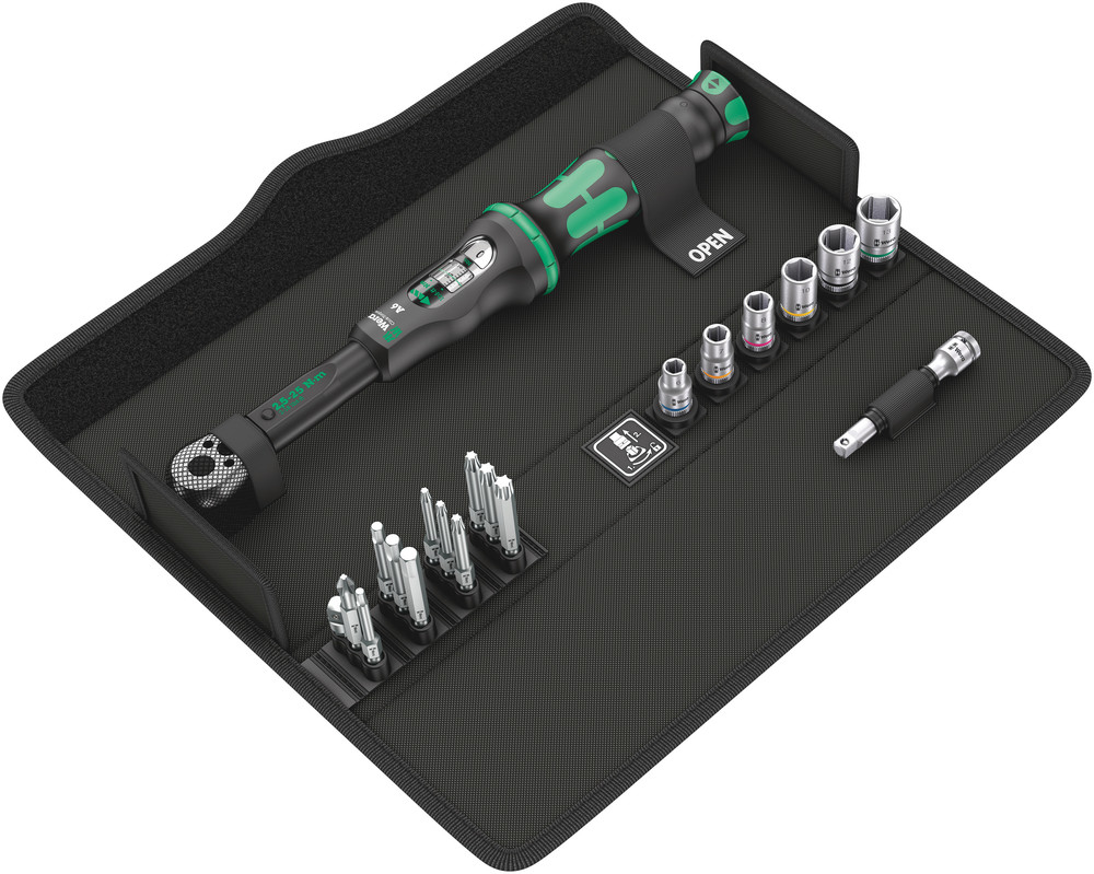 Wera 05130110001 - Clé dynamométrique à cliquet - Mécanique - 1/4" - 2,5 - 25 Nm - Acier - Noir/vert
