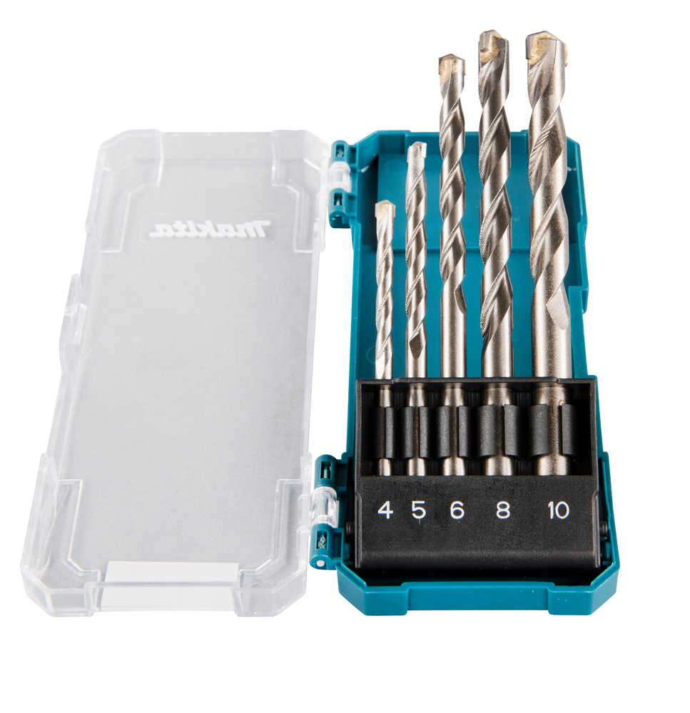 Makita D-72877 Jeu de forets Béton Métal Bois 10mm 5 pièces