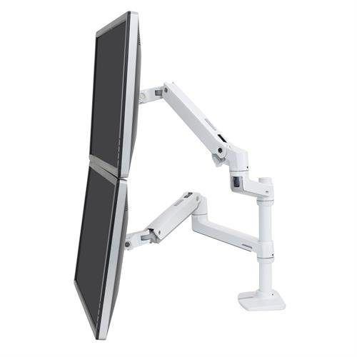 Ergotron Série LX 45-492-216 - 18 kg - 61 cm (24") - 75 x 75 mm - 100 x 100 mm - Réglage de la hauteur - Blanc