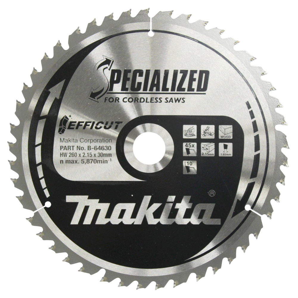 Makita B-64630 Lame de scie circulaire 260x30mm 5870RPM