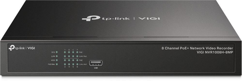 TP-LINK VIGI NVR1008H-8MP V1 - NVR - VIGI NVR1008H-8MP