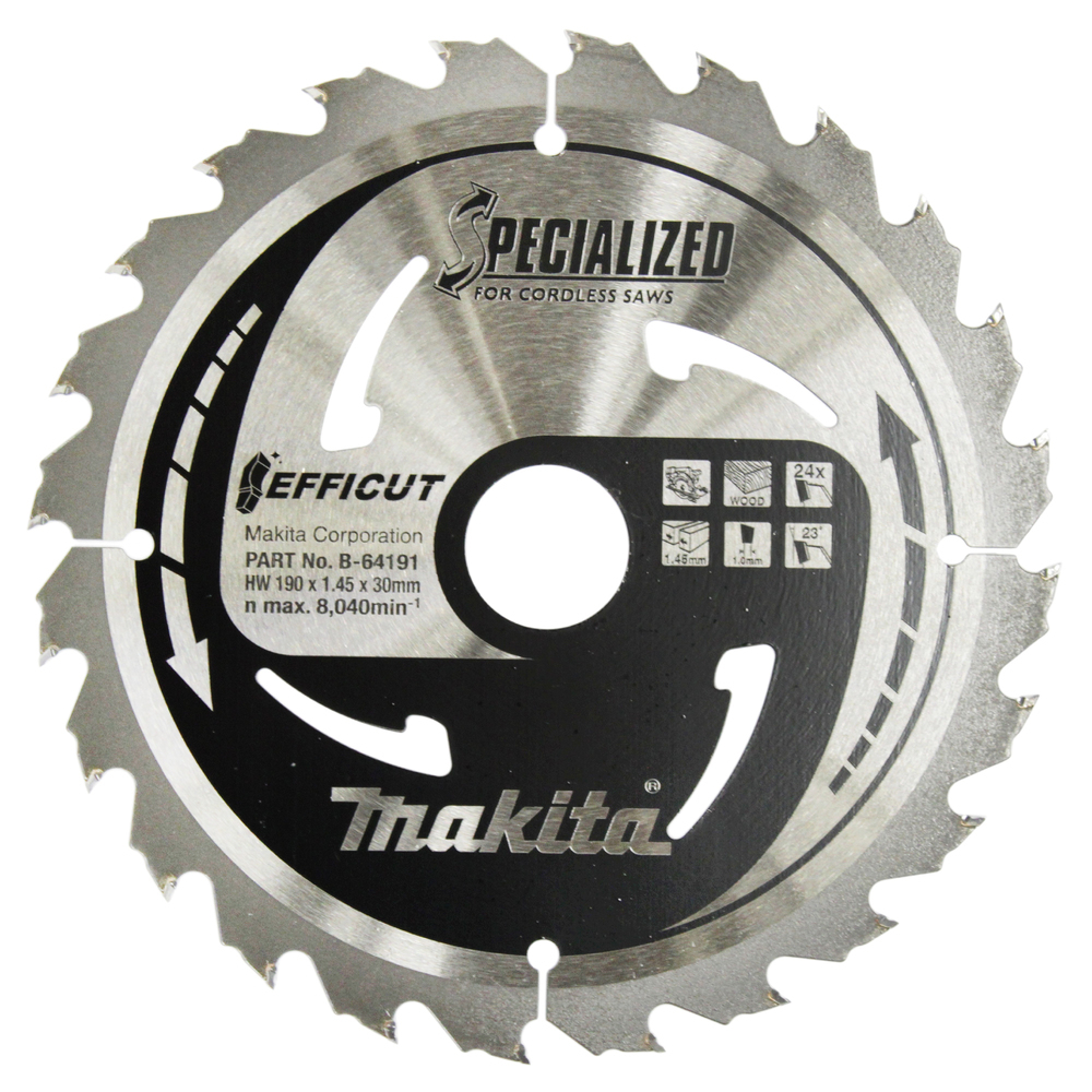 Makita B-64191 Lame de scie 190mm 8040 tr/min
