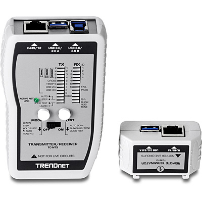Testeur de câble TRENDnet TC-NT3 avec boîtier VDV / USB jusqu'à 300m