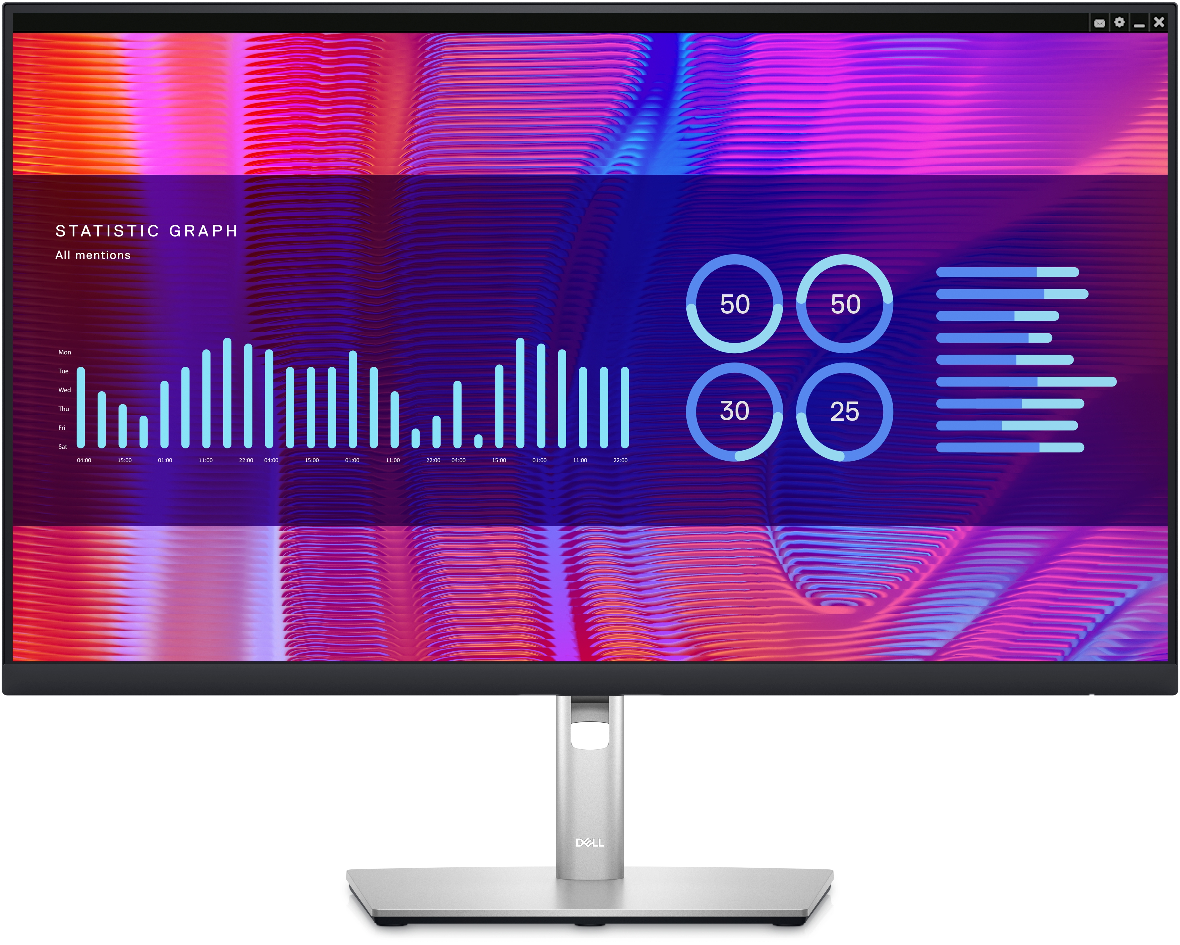 Écran LCD Quad HD 68,6 cm (27"), 2560 x 1440 pixels, série P P2723DE, noir et argent (DELL-P2723DE)