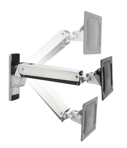 Bras interactif Ergotron - VHD - 31,8 kg - 76,2 cm (30") - 152,4 cm (60") - 600 x 200 mm - Réglage de la hauteur - Aluminium - Noir