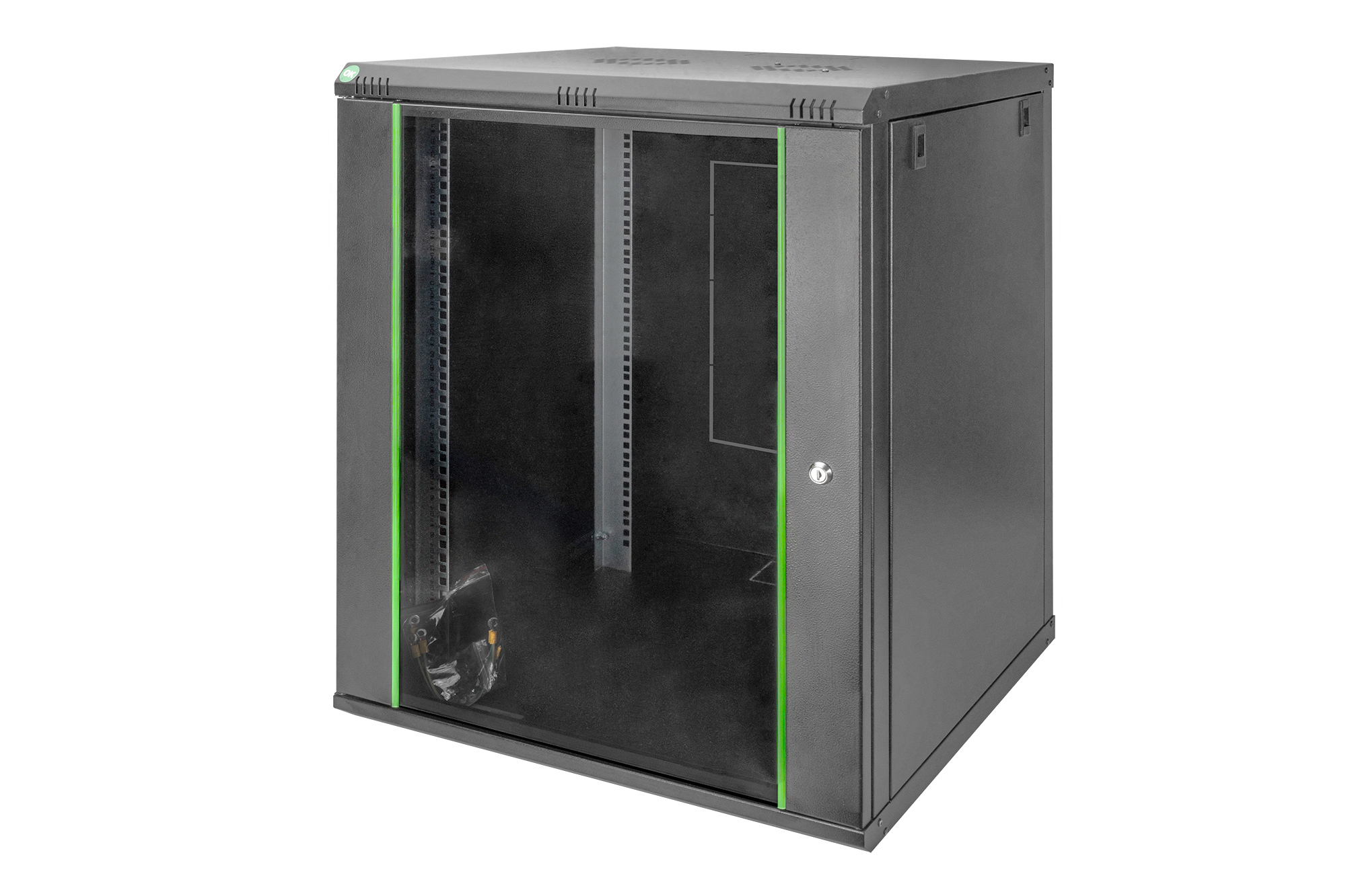 Vägghus Dynamic Basic svart 16U 600x600mm