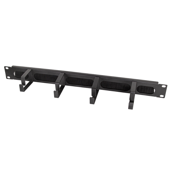 Panneau de gestion des câbles LogiLink 19" 4 anneaux en acier