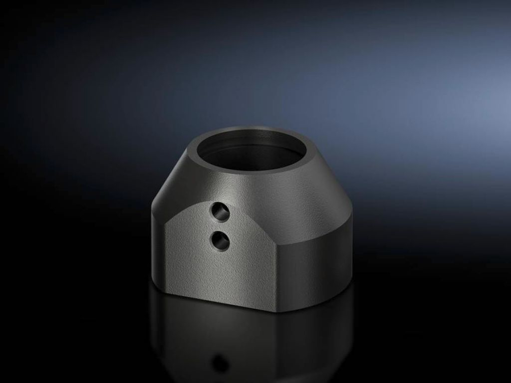 Rittal CP 40 - Support de raccordement pour système de bras porteur - RAL 7024