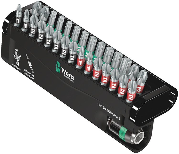 Jeu d'embouts Wera 05057430001 30 pièces Phillips/Pozidriv/Torx