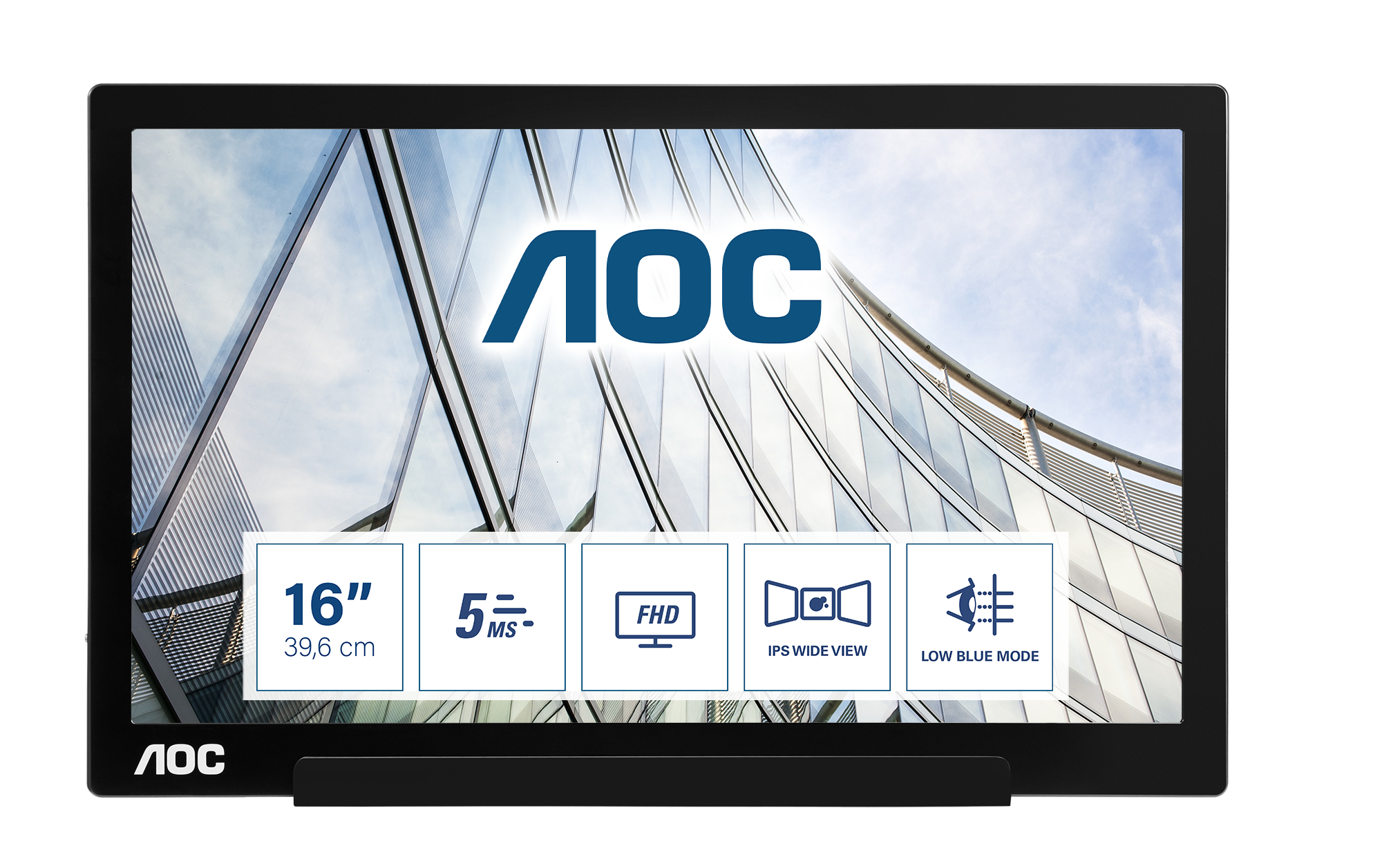 AOC I1601FWUX - LED monitor - 16" (16" viewable)