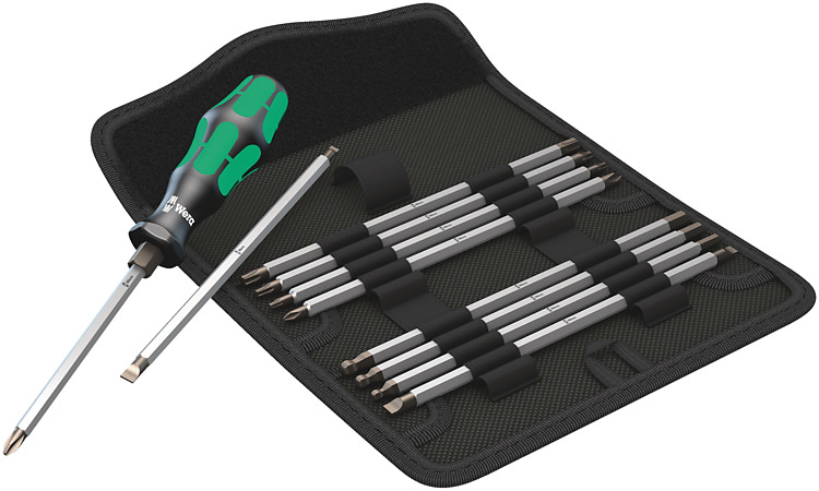 Coffret à outils Wera Vario 11 pièces - Plastique - Métal - Noir/Vert - Noir