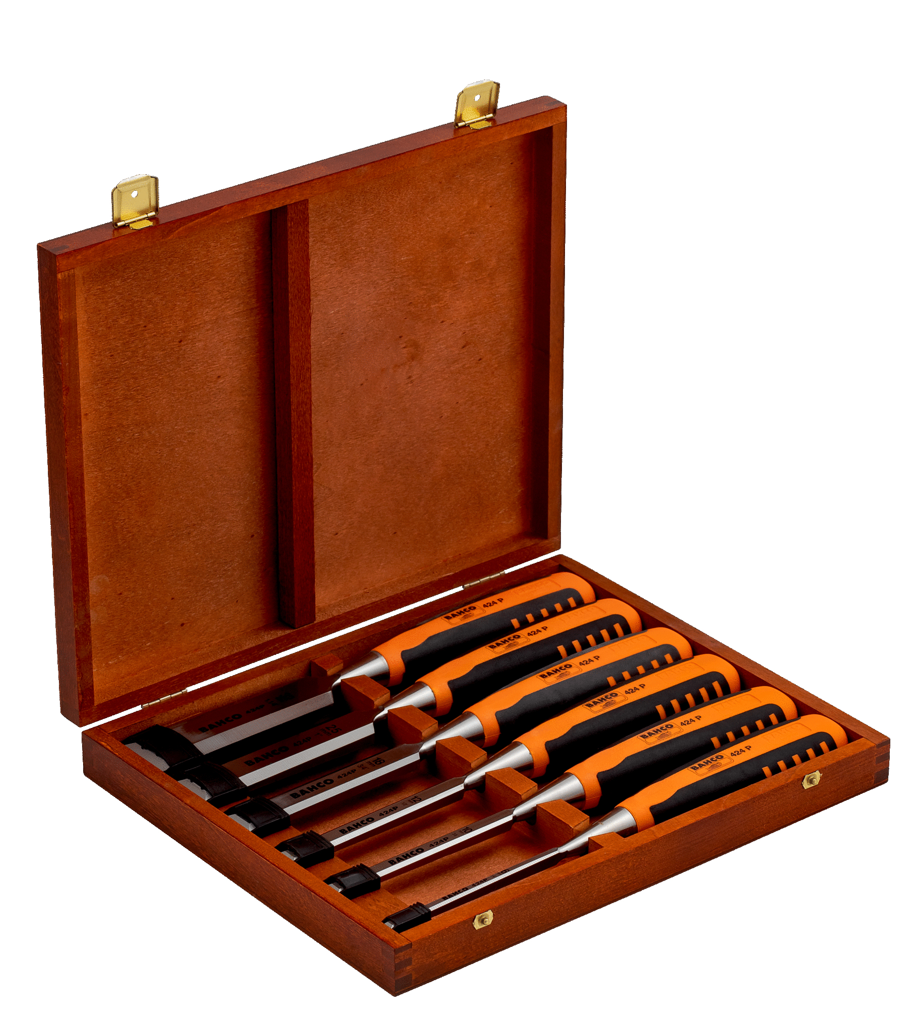 Bahco 424P-S6-EUR Jeu de ciseaux à bois 6 pièces pour un travail du bois polyvalent