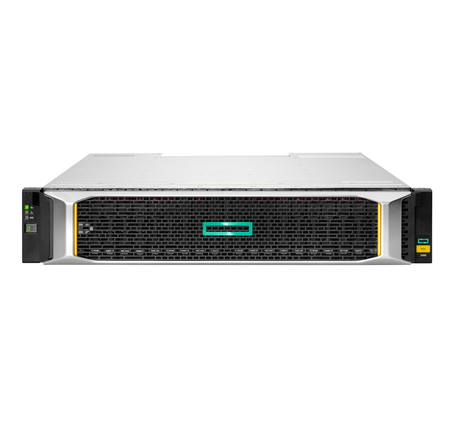 HPE MSA 2060 - HDD+SSD - 5 kg - Rack (2U) - Silver - Black - R0Q74B