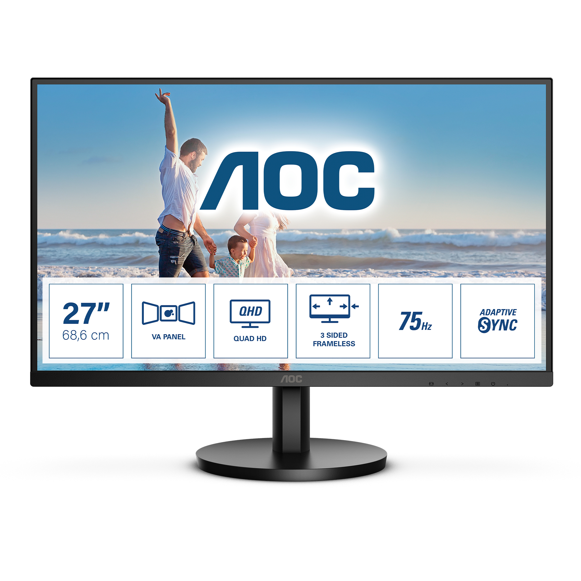 Moniteur LED AOC Q27B3MA 27" Quad HD