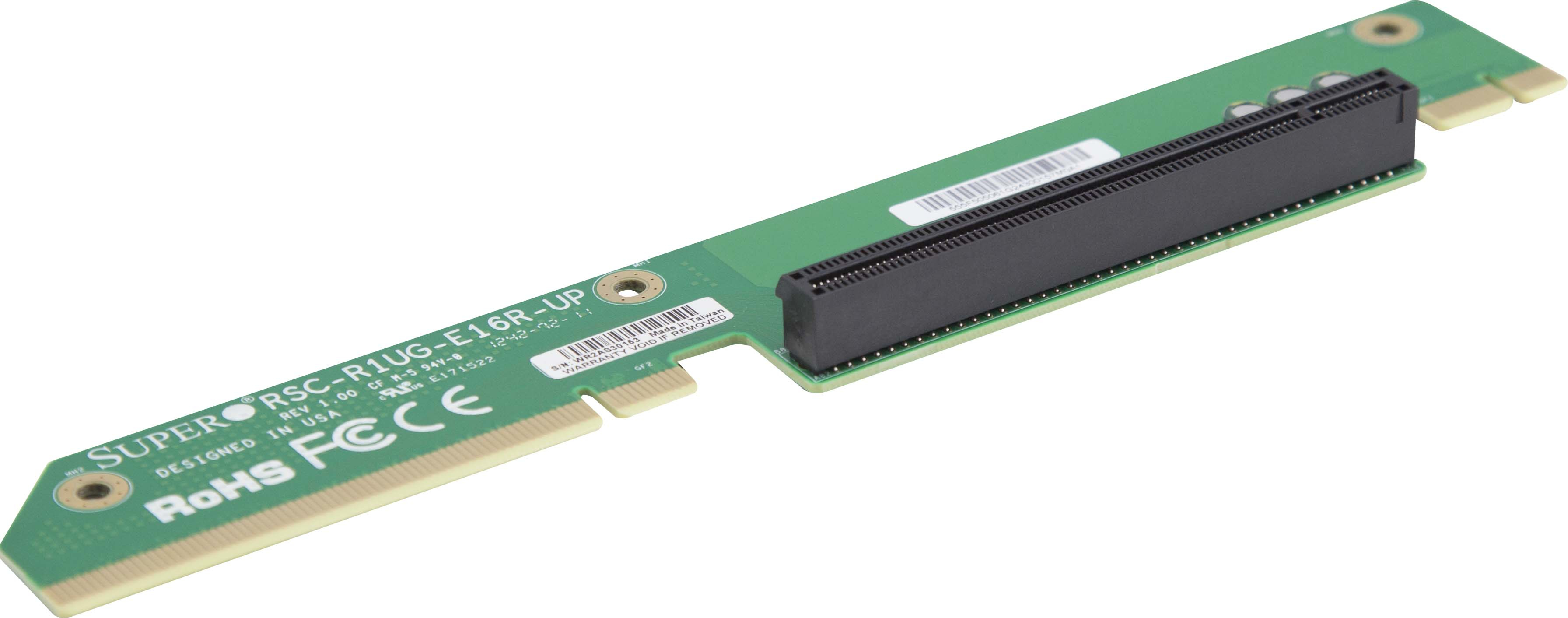 Carte colonne montante SuperMicro 1U RHS avec 1 PCI-E x16 pour UP GPU MB