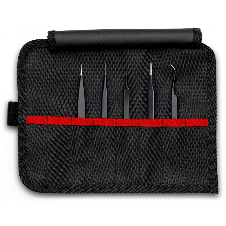 KNIPEX KN 92 00 01 ESD - Jeu de brucelles universelles ESD 5 pièces