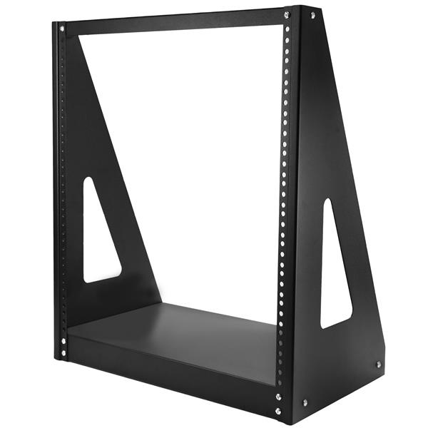 StarTech Heavy Duty 2-Post Rack - 12U - 12U - Freestanding rack - 160 kg - Black - Steel - Open