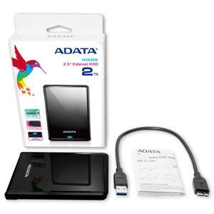 ADATA AHV620S-2TU3-CBK - 2 TB - 2.5" - 3.2 Gen 1 (3.1 Gen 1) - Black