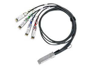 NVIDIA MC2609130-001 InfiniBand cable QSFP 4x SFP+ Black - Cable - 1 m