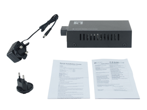 LevelOne Media Converter RJ45->SC GE SM Smart 1310nm 20km - Converter - 1 Gbps