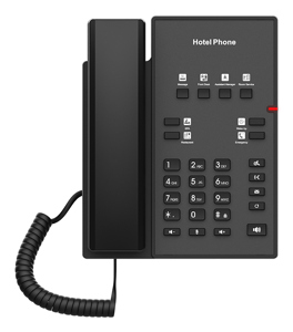 Fanvil H1, IP Phone, Black, Desktop/Wall, 2 Lines, G.711a, G.722, G.723.1, G.726, G.729ab, Fast Ethernet - VoIP phone - Voice-over-IP