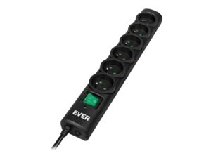 EVER Optima - 6 sockets, black