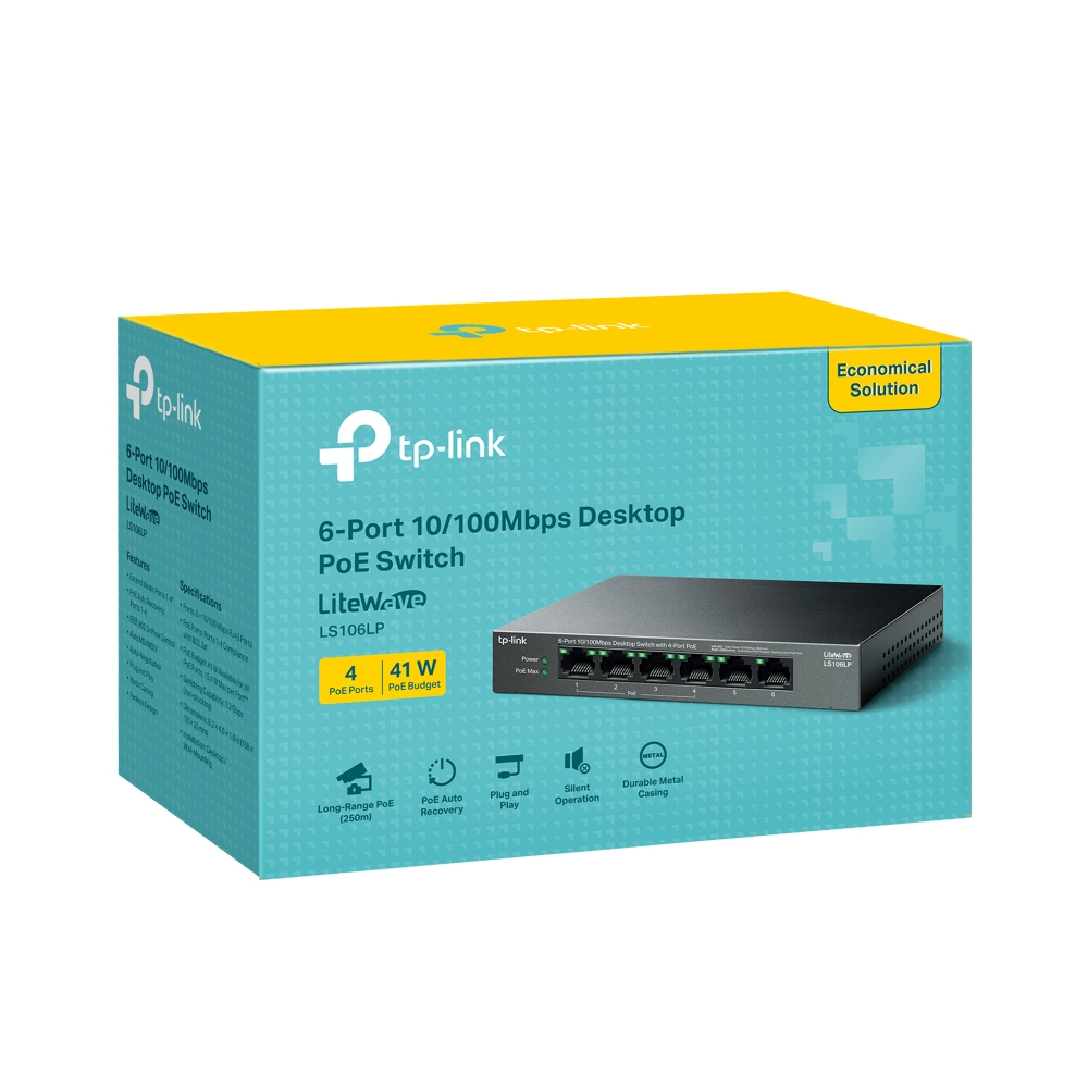 TP-LINK LiteWave LS106LP V1 Switch