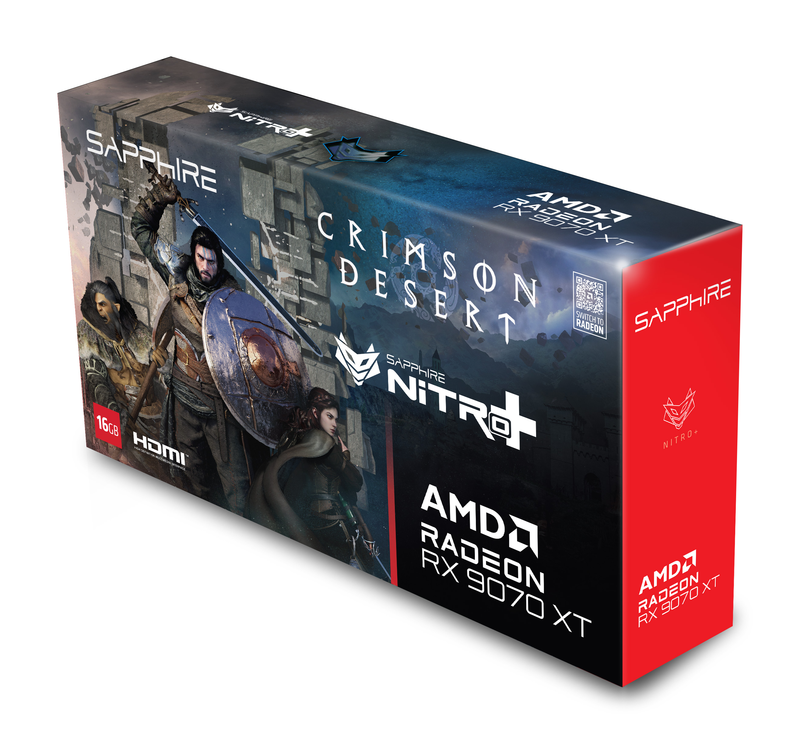 Sapphire Nitro+ Radeon Rx 9070 Xt Crimson Desert Edition - Graphics card - PCI-Express