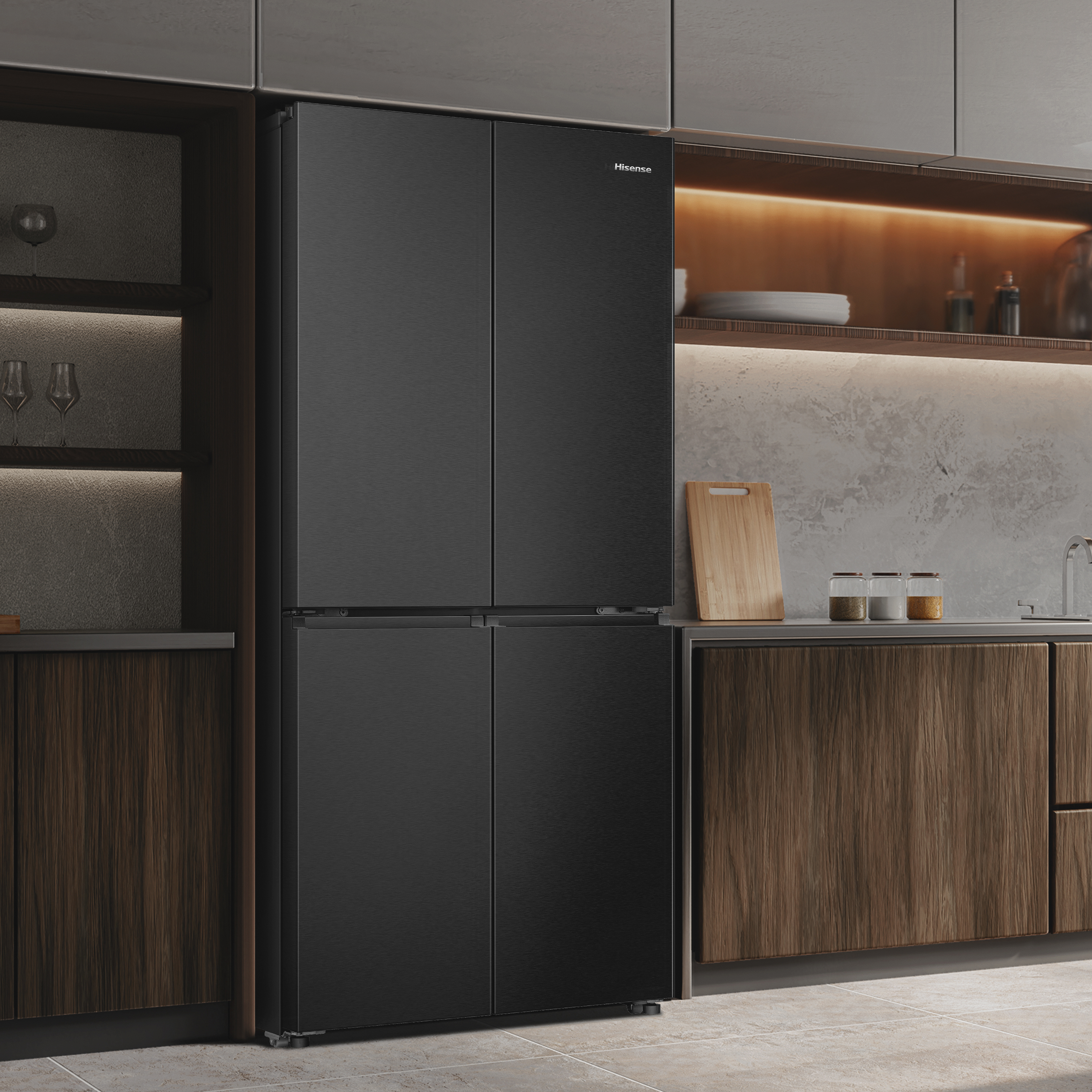 Hisense RQ5P470SAFD Cross-Door Fridge Freezer