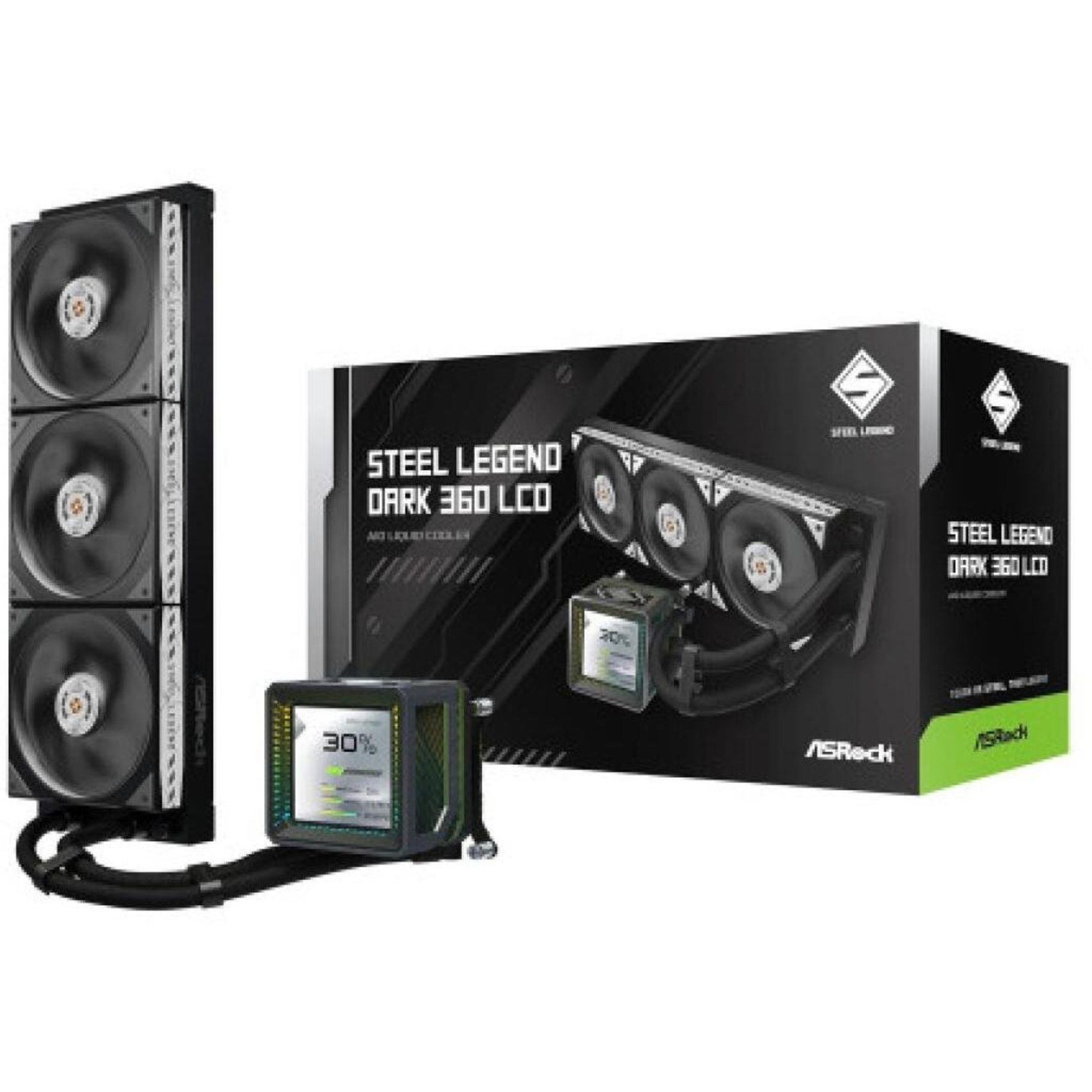 ASRock 90-ASLA36-BAAGA5 Access Control Reader Steel Legend Dark 360
