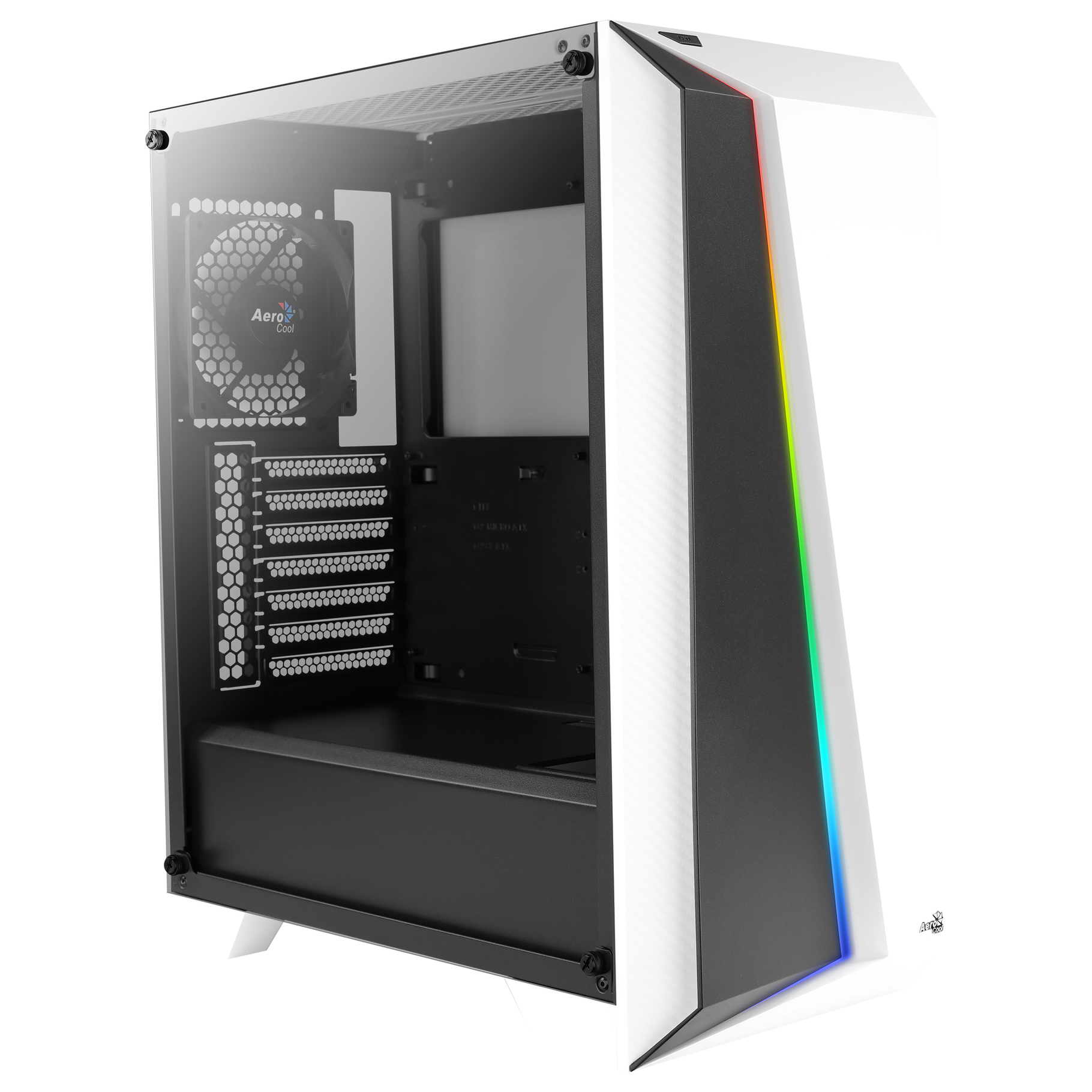AeroCool Cylon Pro white midi/mini-ATX tower, RGB