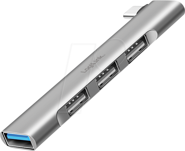 LogiLink UA0437 - USB 3.0/2.0 Hub, 4 Port, 1x 3.0 A, 3x 2.0 A