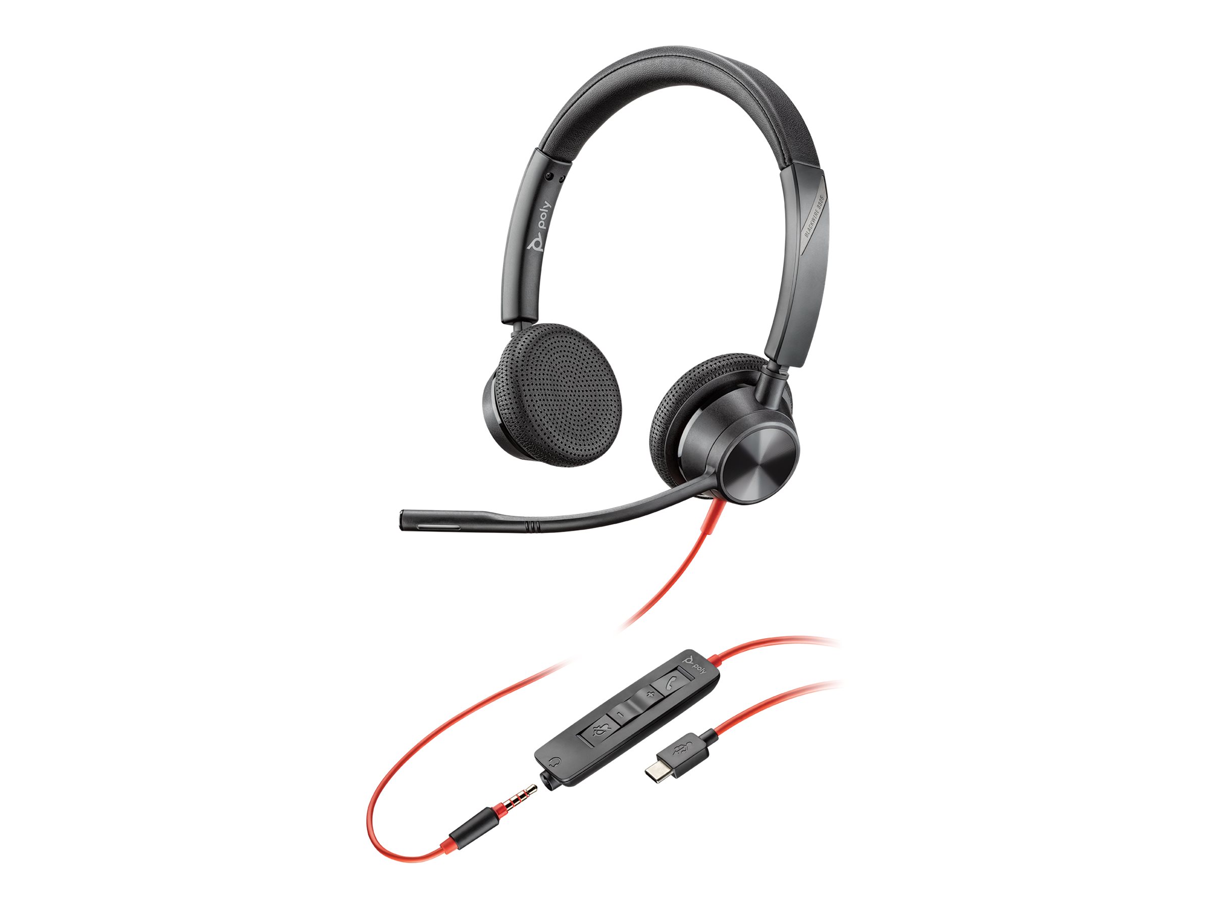 Poly Blackwire 3325 Microsoft Teams Certified USB-C Headset - Headset