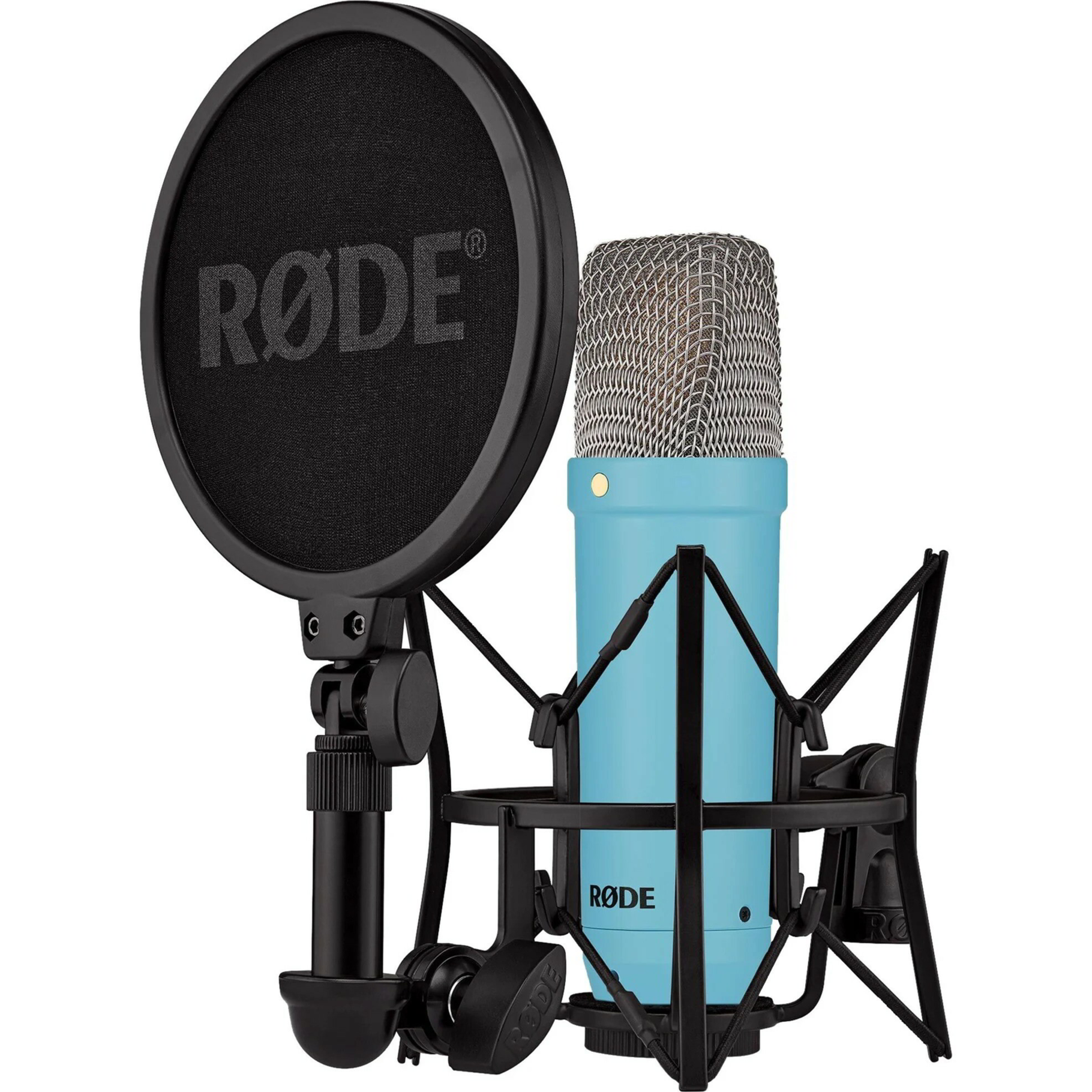 RODE NT1 Signature+XLR cable+Desktop Studio Arm light blue bundle
