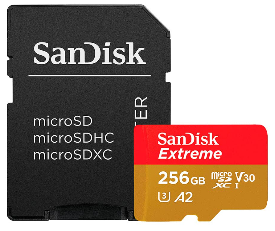 SanDisk Extreme Plus 256GB MicroSDXC Card