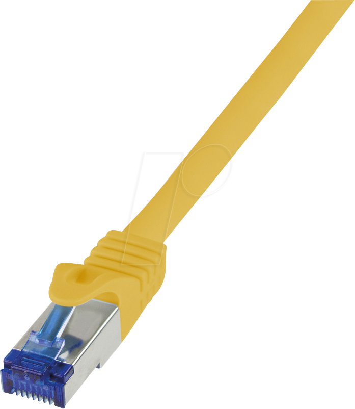 LogiLink C6A037S - Patchkabel Ultraflex Cat.7-Rohkabel S/FTP gelb 1 m - Network - CAT 7 cable/RJ45 plug